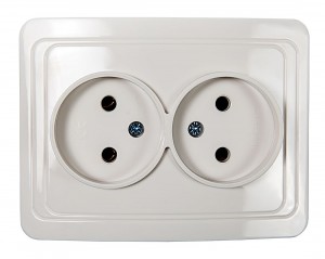 Розетка 2СП белая б/з Classico 2102 16А IP20 ASD/InHome 521852