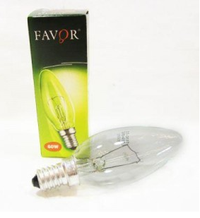 Л/Н  Е14 40W B36 свеча (1уп-10/100шт) Калашниково СПб Favor 427104