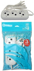 Удлинитель  6А  3м 3места ШВВП Jett (Obihod) РС-3 150-503 603945
