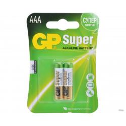 Эл.питания LR 03 ААА Alkaline Super GP (1уп-2шт) 4891199000041