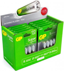 Эл.питания LR 03 ААА Alkaline Super GP G-Tech BL4 965583