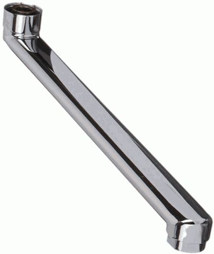 Гусек для ванны импортный плоский излив 30см с аэратором Melodia MKP20717P 