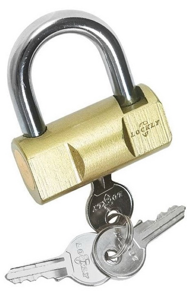 Замок навесной LOCKLY ВС 1-840 бочонок золото 6991