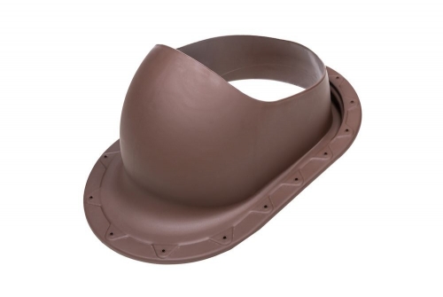 Элемент проходной для фальцевой и скатной кровли коричневый Classic Vilpe