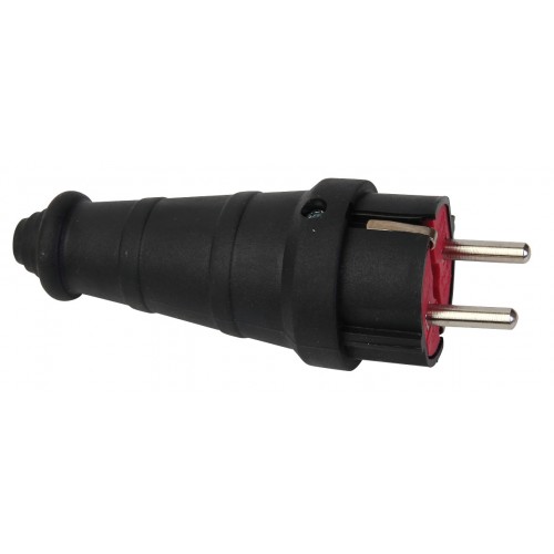 Вилка штепс.прямая каучук с зазем.1ф 16А 250В IP44 FAR/Ne-ad 37110048/622366/210420/AY-KA 210511