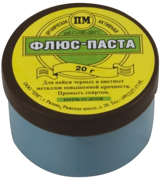 Флюс-паста для пайки медных элект.приборов 20г 60571