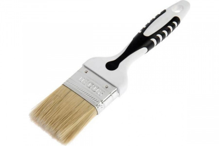 Кисть DECOR плоская  35х15мм,  светлая смешанная щетина, 2К ручка 880-035