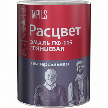 Эмаль ПФ-115 темно-зеленая 0,9кг Расцвет ТЗ (1уп-14шт) 7637