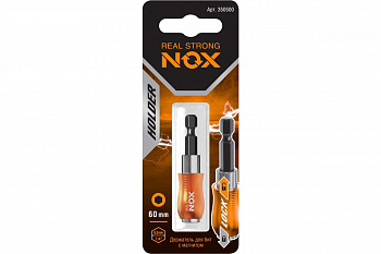 Адаптер магнитный для бит 60мм; карта; E6.3 NOX Quick Lock 350500