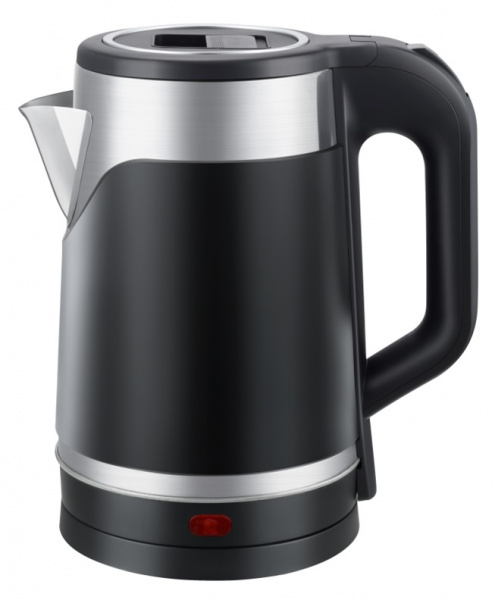 Чайник нерж. 1500Вт 2л черный MAXTRONIC MAX-507