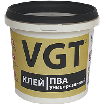Клей ПВА универсальный 1кг ВГТ (1уп-6шт) 18633 