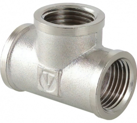 Тройник 1/2 г/г/г никель VALTEC 130