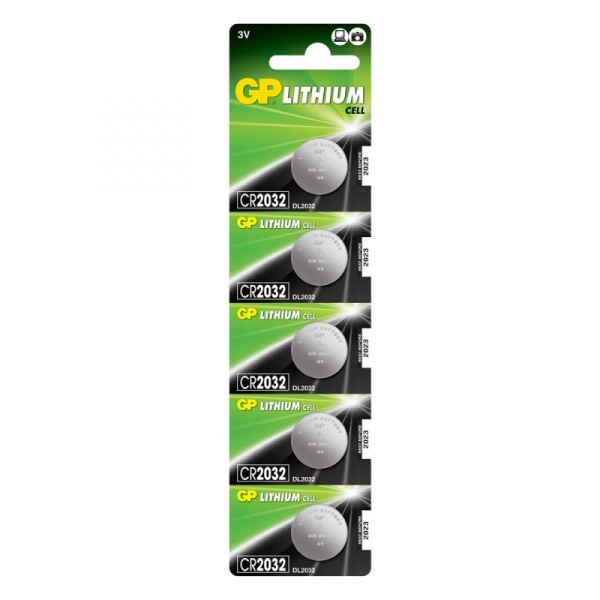 Эл.питания СR-2032 литиевая GP Lithium (1уп-5 шт) 352