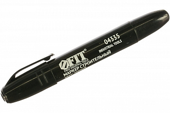 Маркер строительный черный FIT 04335 (1уп-10шт)
