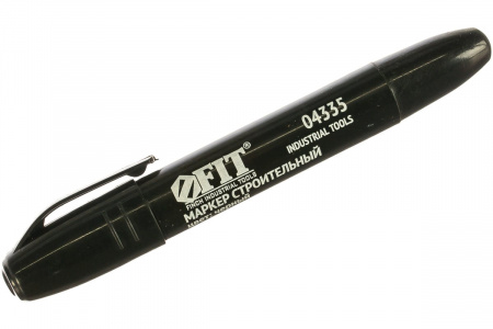 Маркер строительный черный FIT 04335 (1уп-10шт)