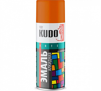 Эмаль-спрей оранжевая 470мл RAL2004 KU-1019 KUDO (1уп-12шт) 