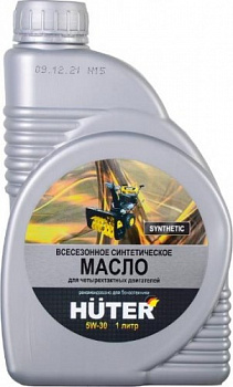 Масло моторное  5W-30 синтетическое для 4-тактных двигателей 1л HUTER 73/8/1/2 ЧЗ