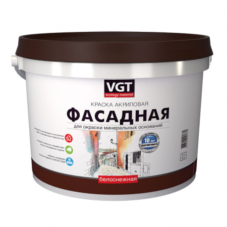 Краска фасадная Белоснежная 3кг ВДАК-1180 ВГТ (1уп-4шт) 1599