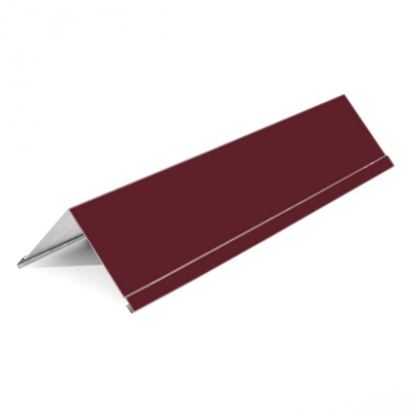 Конек плоский 150х150х2000 0,4 RAL3005 винно-красный (вишня)