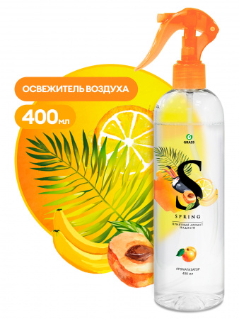 Освежитель воздуха 400мл жидкий Spring (1уп-12шт) 125116