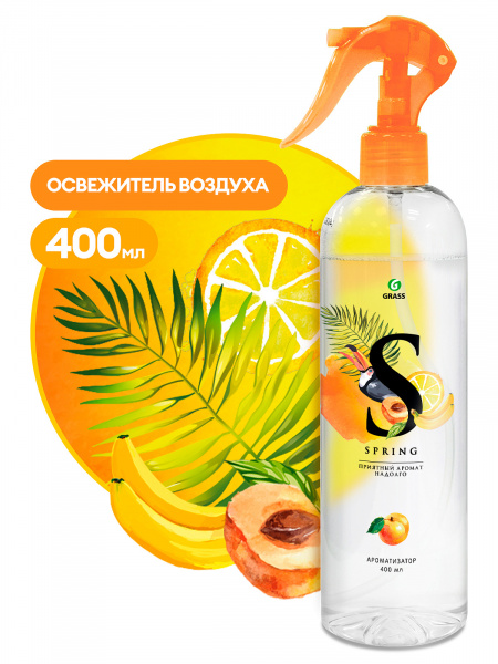 Освежитель воздуха 400мл жидкий Spring (1уп-12шт) 125116
