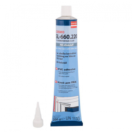 Клей для ПВХ белый 200г Cosmofen plus (1уп-30шт)