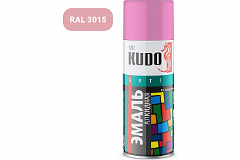 Эмаль-спрей розовая 470мл RAL3015 KU-1014 KUDO (1уп-12шт)	