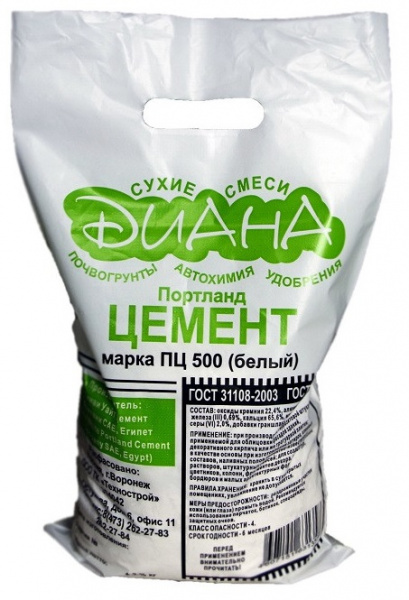 Цемент М-500 3кг Диана (1уп-10шт)