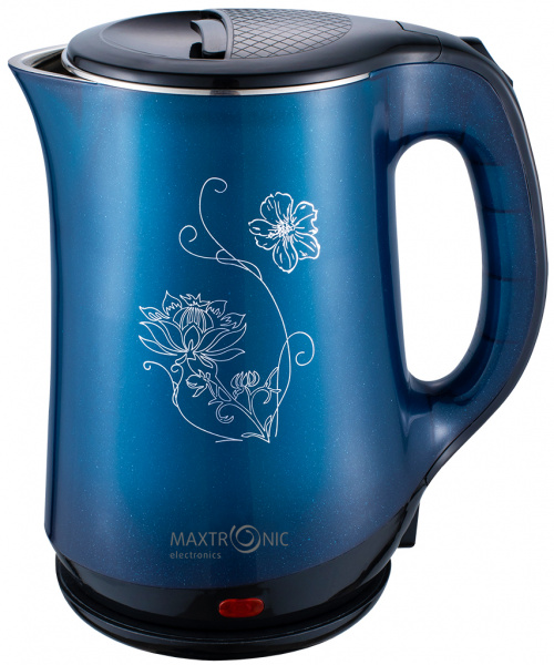 Чайник нерж 1800Вт 2,3л синий MAXTRONIC MAX-1016