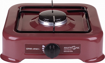 Плитка газовая 1 комф коричневая MAXTRONIC MAX-AO-001B
