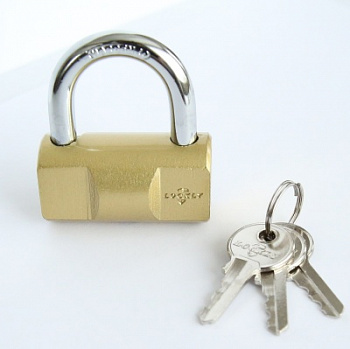 Замок навесной LOCKLY ВС 1-850 бочонок золото 6992