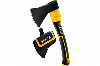 Топор 0,6кг кованый STAYER Fiberglass 600/800 г, 2062-06P_z02