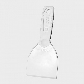 Шпатель  80мм для деликатных работ пластик White Edition DECOR 309-0080