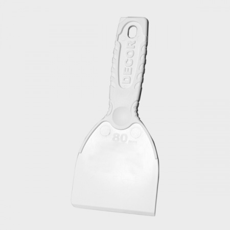 Шпатель  80мм для деликатных работ пластик White Edition DECOR 309-0080