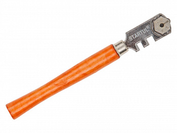 Стеклорез 6 роликовый с дерев.ручкой STARTUL MASTER ST4950-06