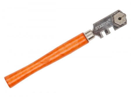 Стеклорез 6 роликовый с дерев.ручкой STARTUL MASTER ST4950-06