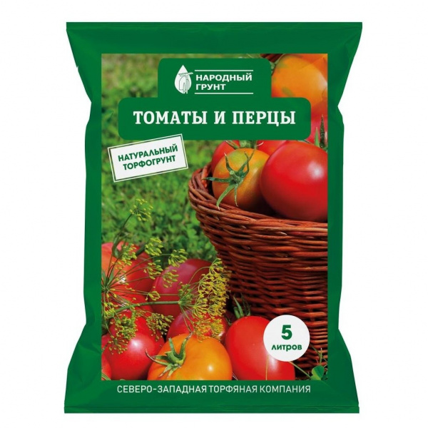 Грунт Томаты и перцы 5л Народный грунт (1уп-5шт) 