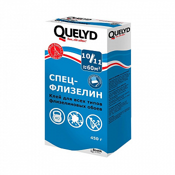 Клей для обоев флизелиновых 450г Quelyd 
