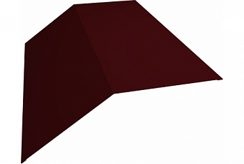 Конек плоский 190х190х2000 0,45 RAL 3005 винно-красный (вишня)