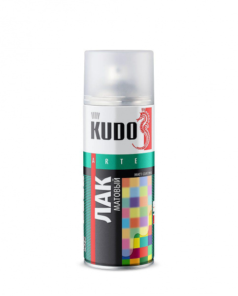 Лак-спрей универсальный акриловый матовый KUDO KU-9004 (1уп-12шт)