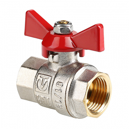 Кран шаровый 3/4 г/г бабочка BASIC VALTEC 217