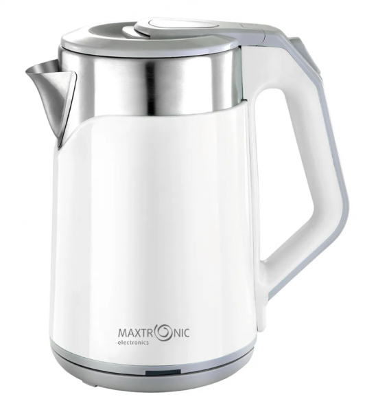 Чайник нерж 1800Вт 2,3л белый MAXTRONIC MAX-1017