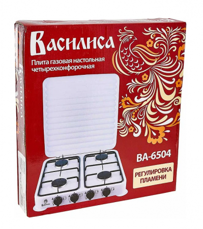 Плитка газовая 4 комф ГП4-2100А/ВА-6504 ВАСИЛИСА