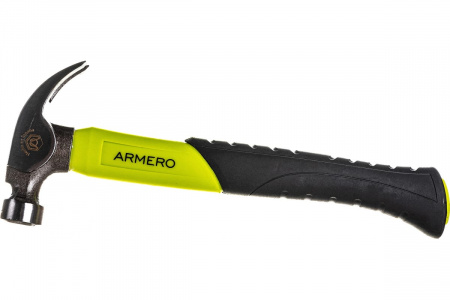 Молоток-гвоздодер 450г фибергласс ARMERO А630/245
