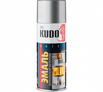 Эмаль-спрей хром зеркальный 470мл KU-1033 KUDO (1уп-12шт)