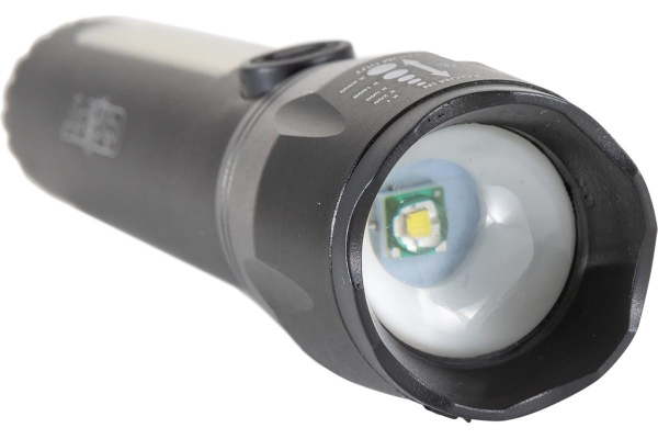 Фонарь СТАРТ аккум ACC 1LED+СОВ, USB+3реж+Zoom LHE 518-С1 заряд от сети 211809/19091