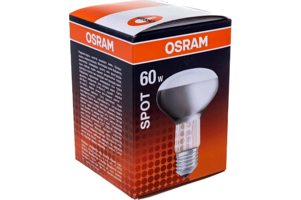 Л/Н  Е27 60вт R80 зеркальная OSRAM (1уп-5шт) 182332 LEDVANCE