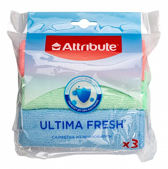 Салфетка микрофибра 3шт. Ultima Fresh ACP113