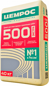Цемент М-500 40кг ЦЕМ II/А-П 42,5 Н (1пал-40шт)