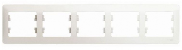 Рамка 5 постов горизонт.перламутр  GLOSSA CSL000605